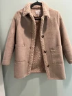 girls size 10 Zara suede fur coat