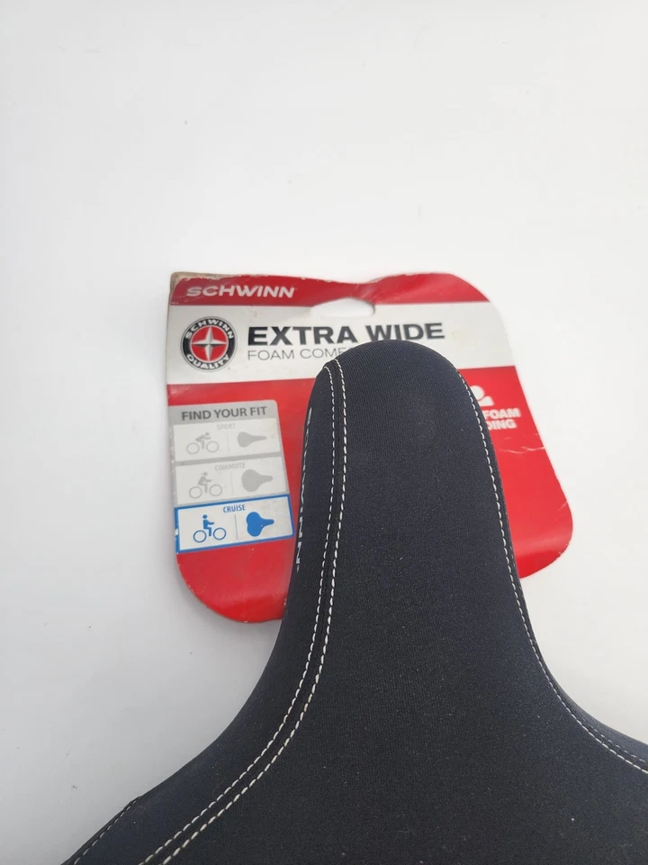 Nuevo asiento de bicicleta Schwinn extra ancho de espuma cómodo #SW75322 Foto 3 de 4