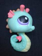 LPS LITTLEST PET SHOP SEAHORSE SEA HORSE NUMBER 348 RETIRED GENERATION 1 2006