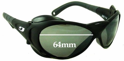 SFx Replacement Sunglass Lenses fits Julbo Explorer L - 64mm Wide