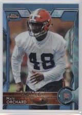 2015 Topps Chrome Rookies Blue Wave Refractor Nate Orchard #164 0w6