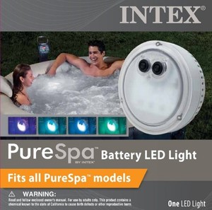 USEDNO RETAIL PACKAGING Intex PureSpa MutliColored Battery LED Light For Bubble