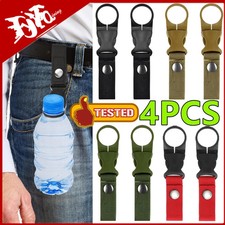 4/2/1PC Webbing Buckle Hook Water Bottle Holder Clip Outdoor Military Nylon EDC