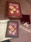 Hasbro Parker Brothers Vintage Game Collection Wooden Book Box Scrabble Complete