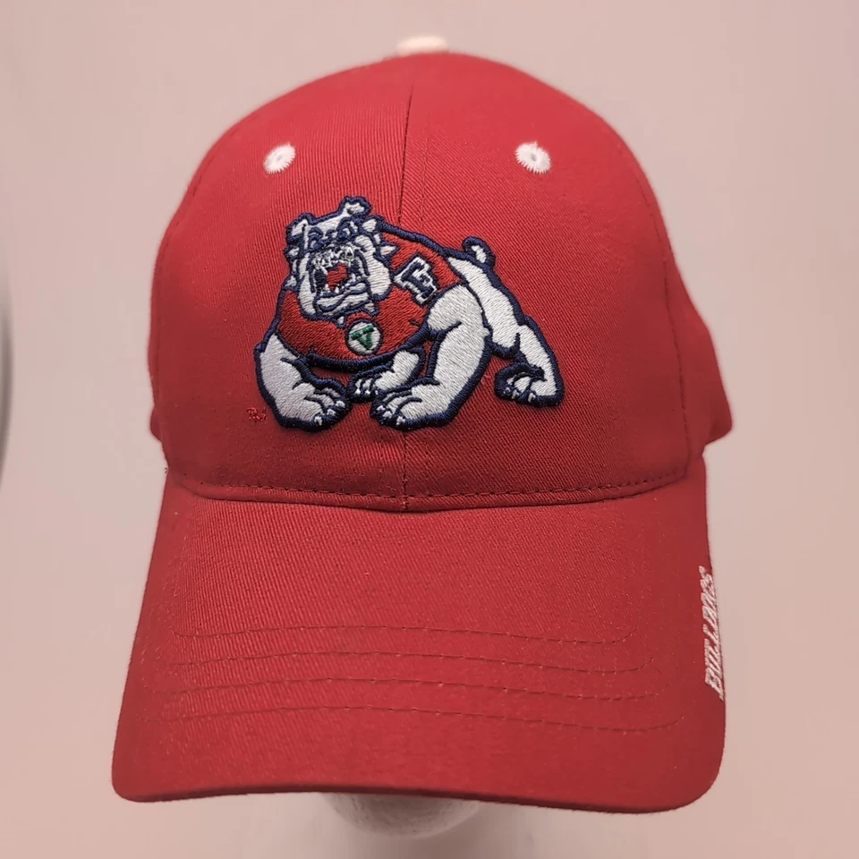 U-Name-It Campuswear Men's Fresno State Bulldogs Strap Hat Red Embroidered Logo - Image 2 of 4