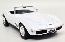 Norev 1/18 Chevrolet Corvette C3 Convertible 1969 White Diecast Scale Model Car