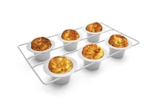 Popover, Yorkshire Pudding and Cupcake Pan, 6 Cup, Stainless Steel