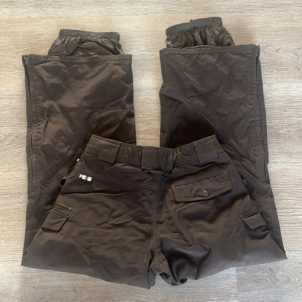 burton nylon snowboarding lined wide leg style 87380 pants