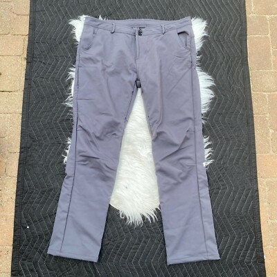 Ketchi Women's Sitka Outdoor Waterproof Fleece Lined Pant Gray Purple Size 20