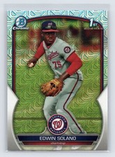 2023 Bowman Chrome Edwin Solano Chrome Prospects Mojo Refractor Nationals