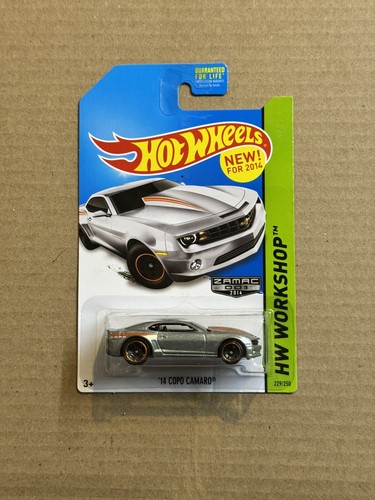 Hot Wheels 2014 '14 Copo Camaro (bianca) - Scala 1/64, HW Workshop 229/250, Edizione Collezionabile - copertina