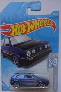 2019 Hot Wheels VOLKSWAGEN 7/10 Volkswagen Golf MK2 68/250 ...