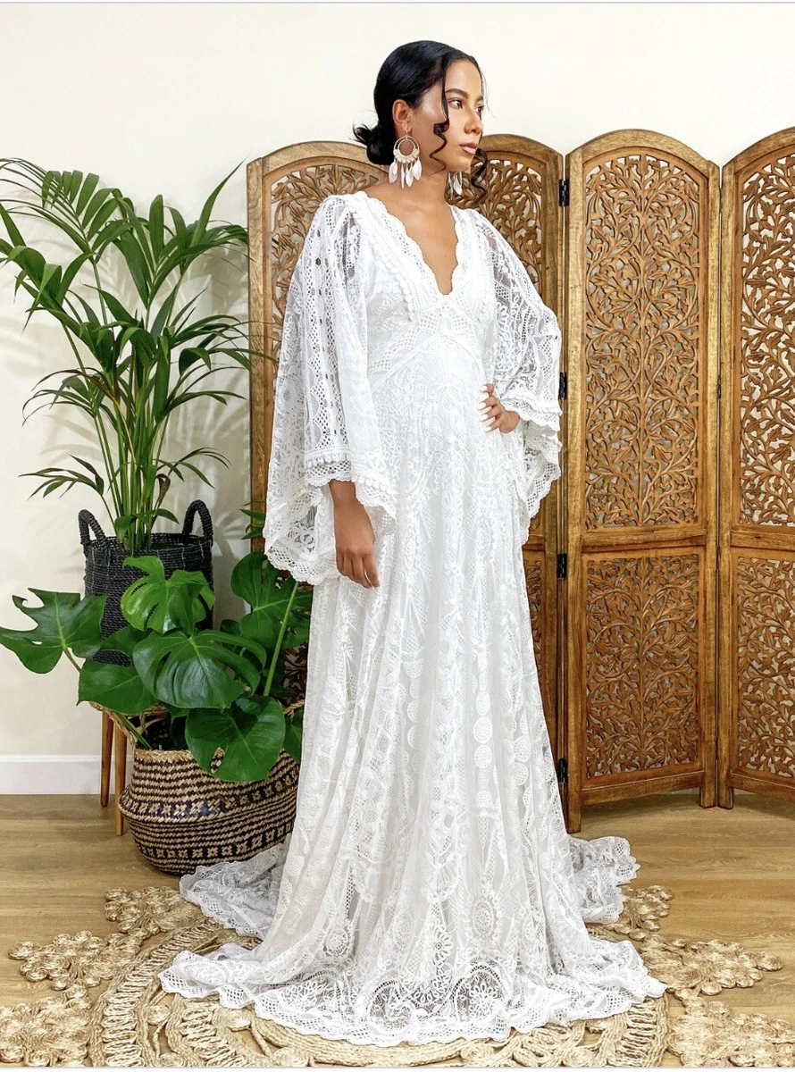 chinese dress ladies Wedding Dresses for Long Sleeve Off Shoulder a Line Plus Size Empire Waist  Lace Applique Bridal Gown with Train White 32, ESBANT, White, 42 :  Amazon.co.uk: Fashion