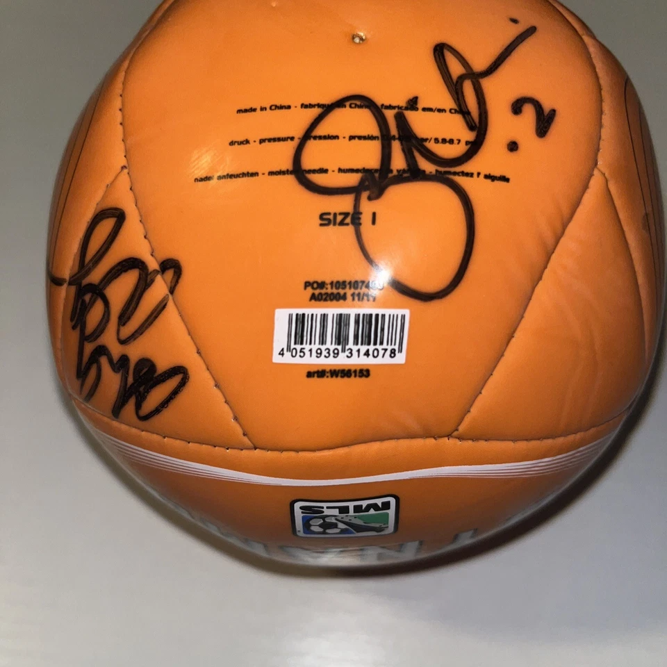 Adidas Houston Dynamo Mini Ball 2011 Signed/Autographed - Image 4 of 4