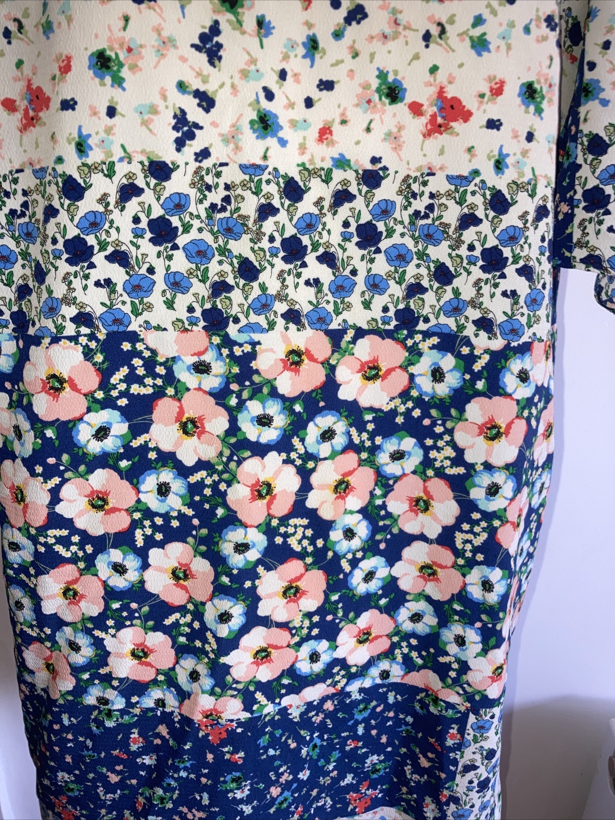 Zara Basic Pretty Floral/Patchwork Print Dress Si… - image 3