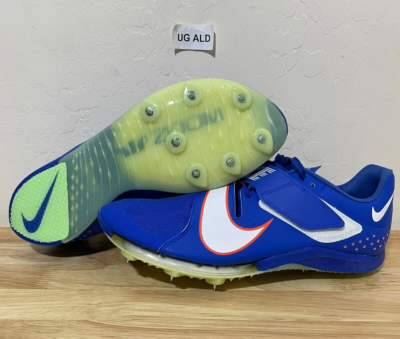 Nike Air Zoom LJ Elite Blue Track & Field Jumping Spikes Sz Men's