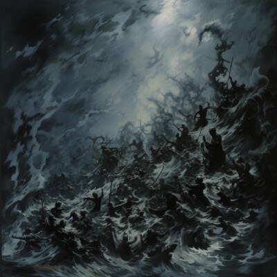 ''Abiogenic Tempest'' Dr. Shrinker, Art Poster Giclee Print 17 x 22