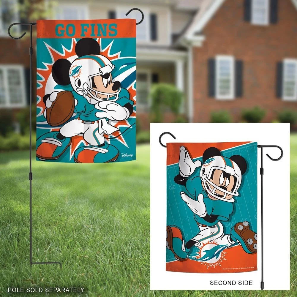 MIAMI DOLPHINS, 2/SIDED GARDEN FLAG FROM WINCRAFT