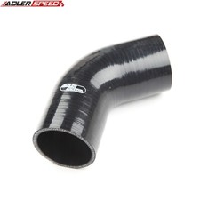 ADLERSPEED 2.75" ID 60 Degree Silicone Hose Pipe Turbo Intercooler Coupler Black