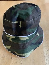 Boy's Camouflage Hat w/Reversible Green, Size M