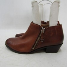 Vionic Womens Size 9 M Brown Leather Zip Ankle Fashion Boots Bootie