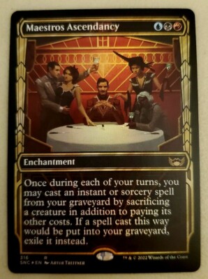 1x Maestros Ascendancy SHOWCASE FOIL Streets of New Capenna MTG NM