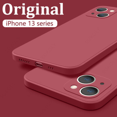 Original Liquid Silicone Soft Case For iPhone 17 16 15 14 13 12 Pro Max 11 Cover