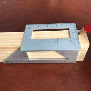 Durable Square 45 90 Degree Gauge Angle Ruler Measuring 