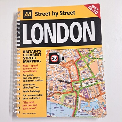 London Midi  AA Street by Street Detailed Reference Maps Easy To Use Travel