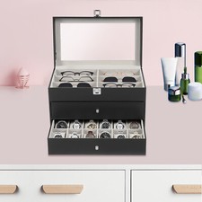 24 Slot Box Schmuckbox Aufbewahrung Koffer f�...