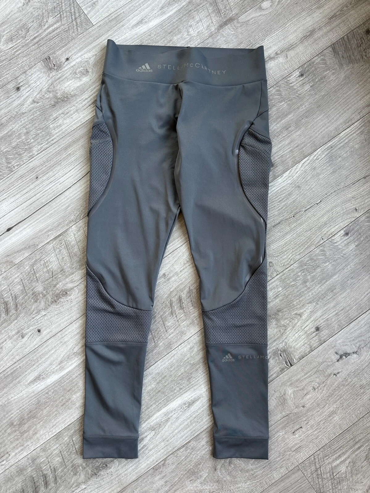 Adidas Stella Mccartney women's gray bug logo training athletic leggins Size: S