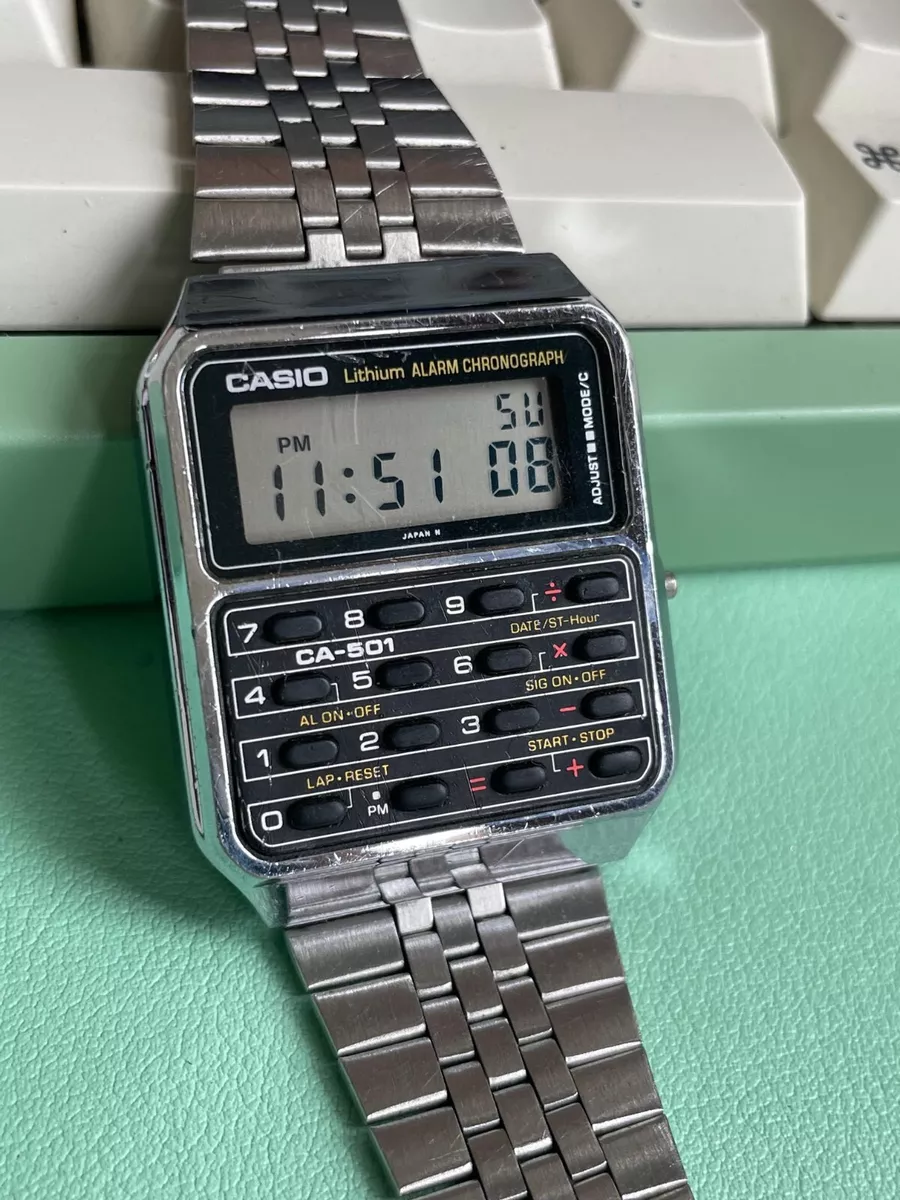 Casio calculator best sale watch 80s