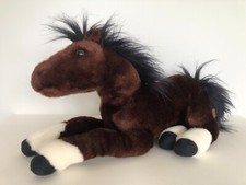 2006 Large 17" Breyer Horse Plush Dark Brown And White Stuffed Animal Toy