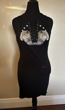 GUESS bodycon women dress leopard design size L 🐆