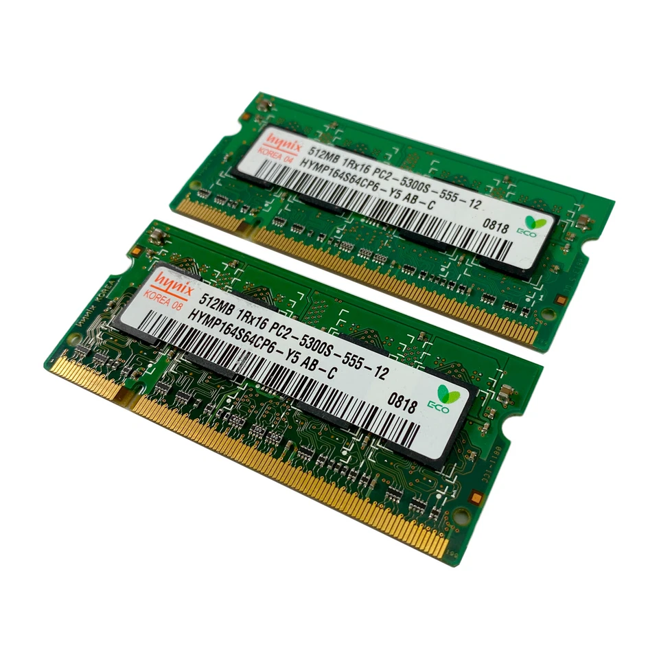 Hynix 1GB (512MB x2) PC2-5300S-555-12 HP 437534-864 RAM Laptop Memory OEM - Image 4 of 4