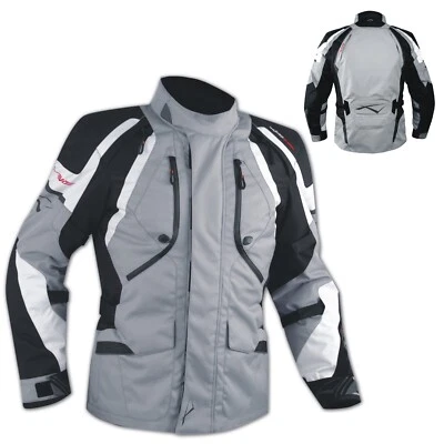 A-PRO Giacca Offroad Enduro Moto Impermeabile Tessuto Protezioni CE Prese Aria Nero