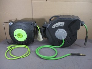 Greystone 300 psi Air Hose Reel for Compressor + Zillareel 40ft Power Cable Reel