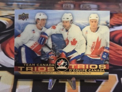 2021-22 Tim Horton's Team Canada Trios Gretzky Coffey Lindros T-7 Lenticular 