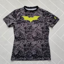 Under Armour Alter Ego Batman HeatGear compression shirt Boy?s Size XL