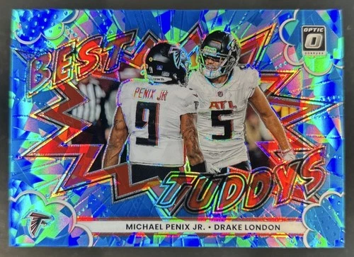 2025 Donruss Optic Drake London/Michael Penix Jr. Ice (RAW)