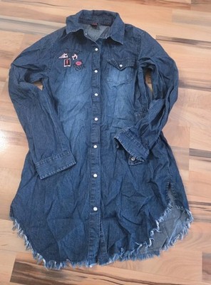 Mädchen Jeans Bluse Gr 152 Marke Y.F.K TOP ZUSTAND
