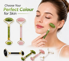 3X, Jade Roller Face Massage Beauty Tool Facial Eye Body Anti Ageing Therapy UK