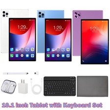 10.1 Inch Tablet Android 14 With Dual SIM Card Slots Phone Calling Tablet Set