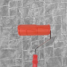 8'' Patterned Paint Roller for Wall Decoration Classic Brick Embossing Textur...