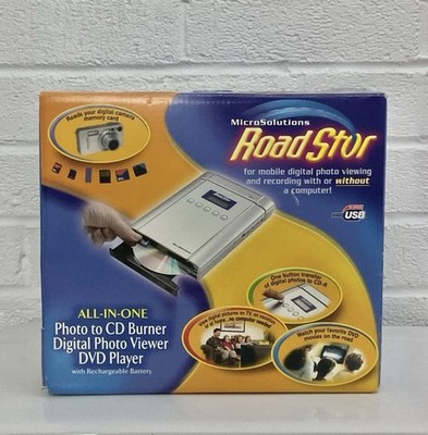 MicroSolutions RoadStor Photo to CD Burner DVD Player Digital Viewer Open Box