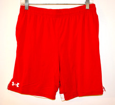 NWT Under Armour Boy's Red Tech Vent Loose Fit Sport Shorts sz XL