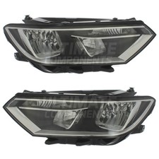Volkswagen Passat Headlights B8 Estate 2014-2019 Black Inner Headlamps 1 Pair