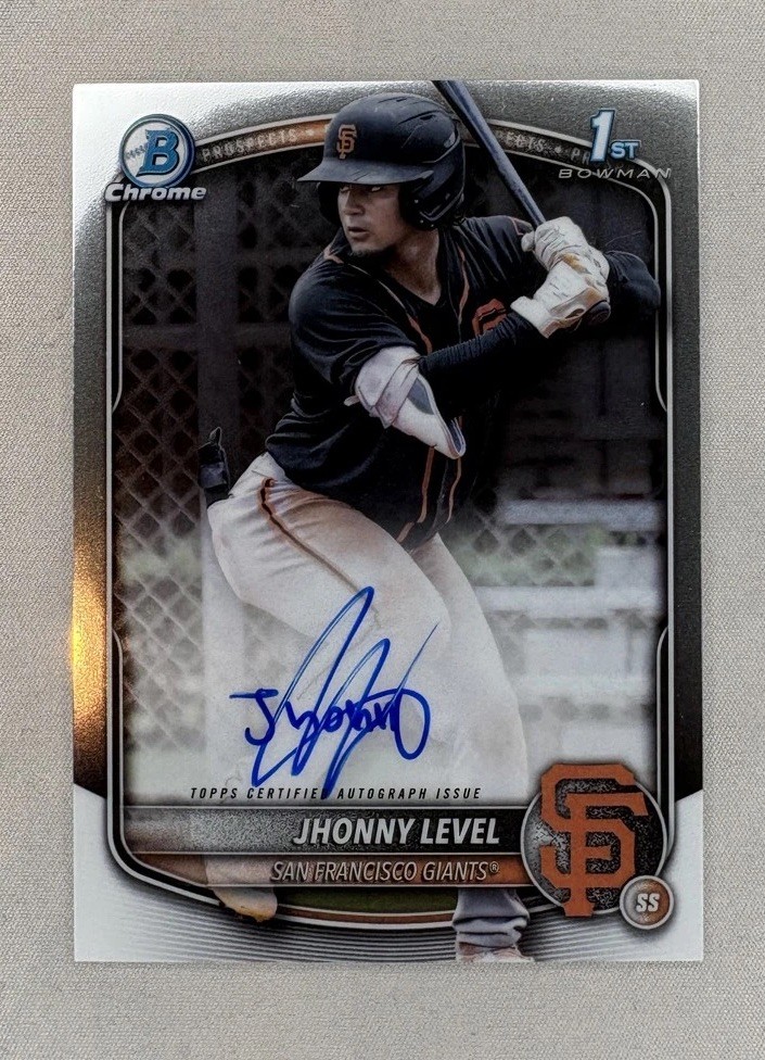 Jhonny Level 2025 1st Bowman Chrome Prospect Autographs #CPA-JL SF Giants