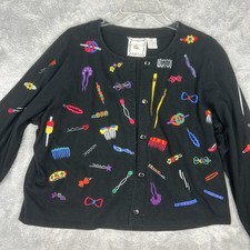 Michael Simon Lite Cardigan Women s XL Black ...