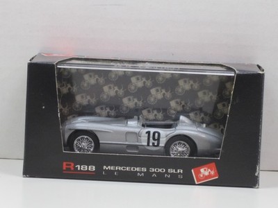Mercedes-Benz 300 SLR Roadster Le Mans 1955 Nr.19 silber Box Brumm R188 1:43